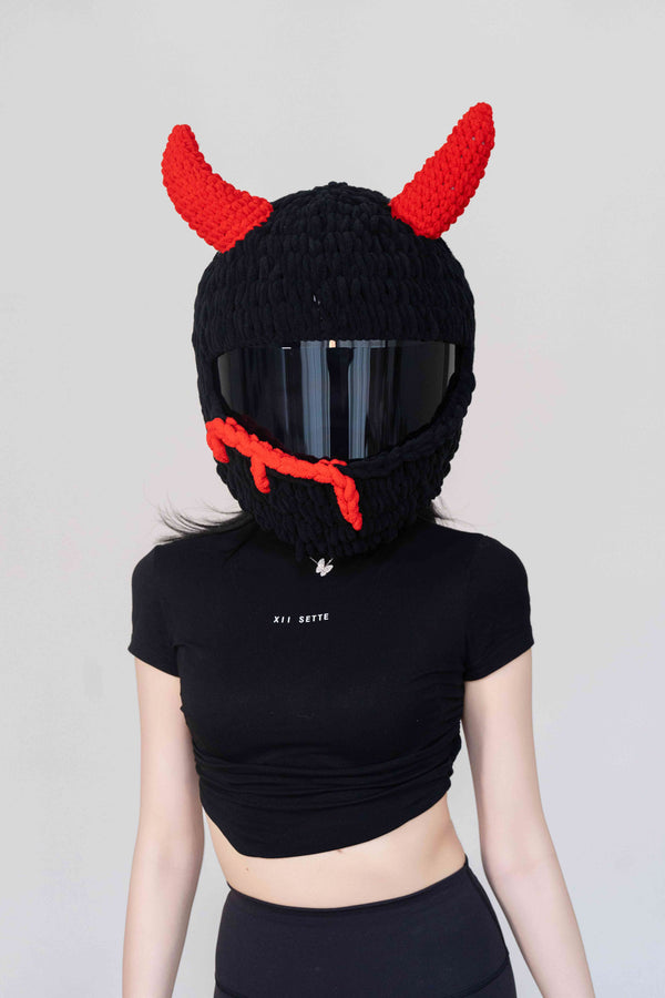 Mini Bull Demon Helmet Cover