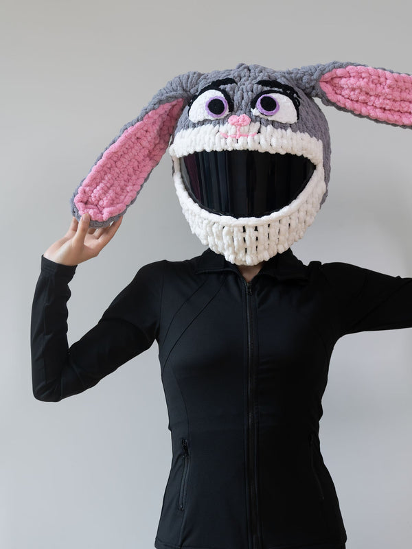Cartoon Bunny Helmet Cover